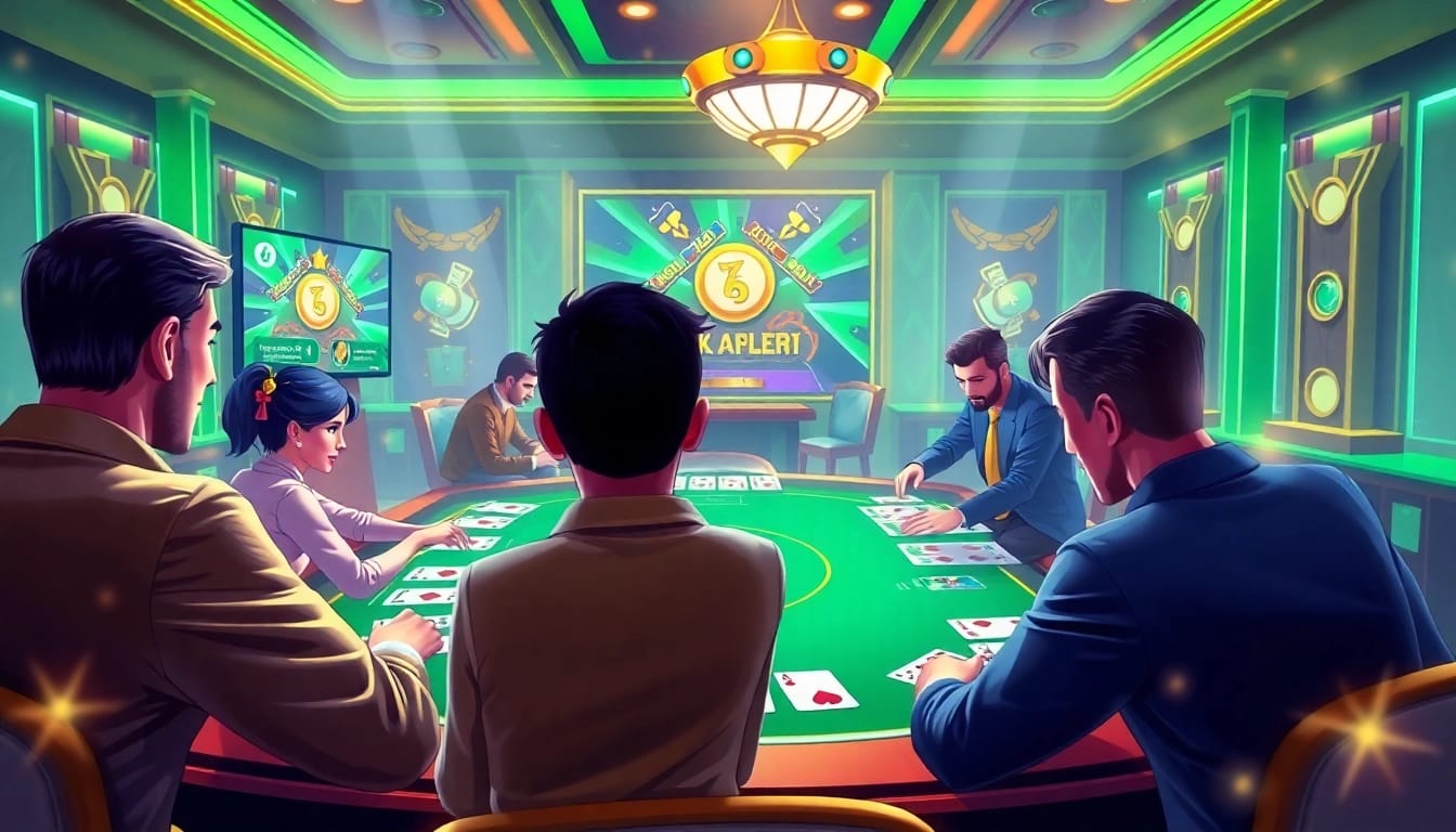 Experience exciting gameplay with yono rummy avatars in a vibrant digital gaming room.