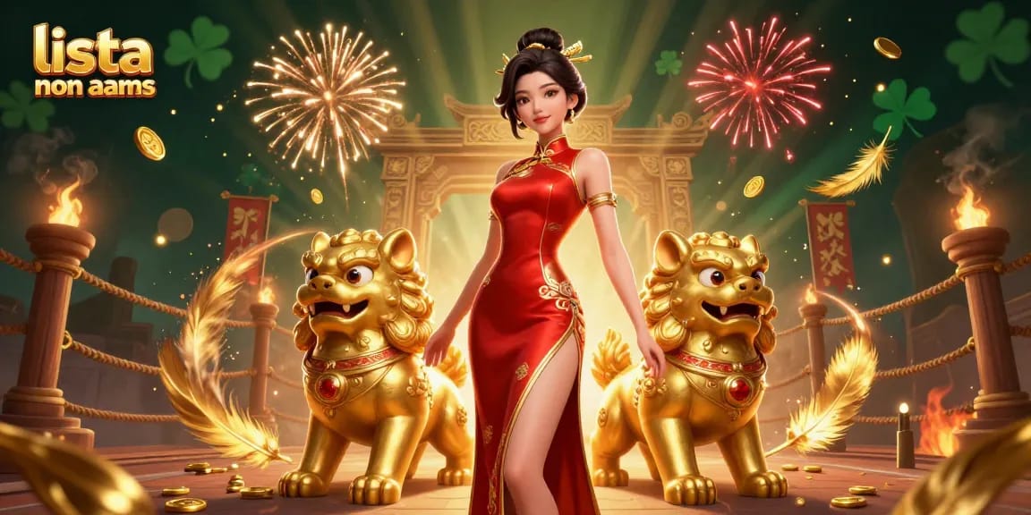 Immergiti nell'atmosfera vibrante di lista casino non aams attraverso un'illustrazione 3D ricca che presenta un personaggio glamour e elementi da casinò energici.