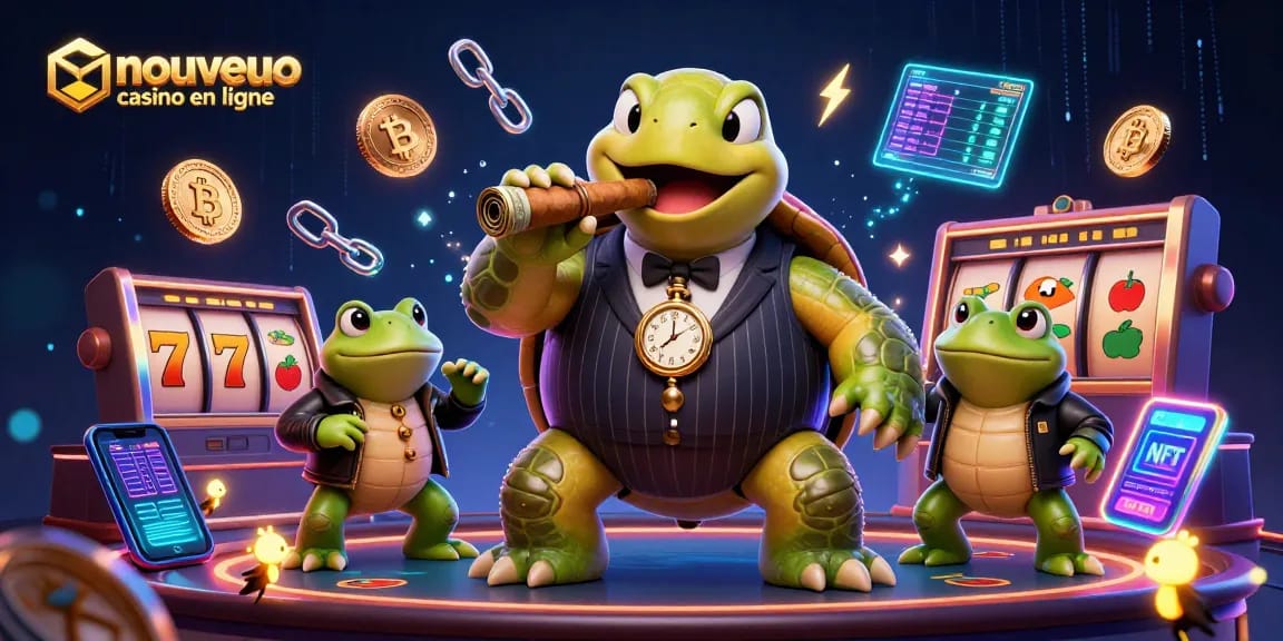 Jouez dans un nouveau casino en ligne et observez l'animation dynamique d'une scène de jeu colorée.