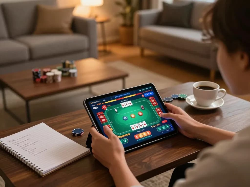 Experience nk88 win with engaging online poker gameplay at home, showcasing strategy and excitement.
