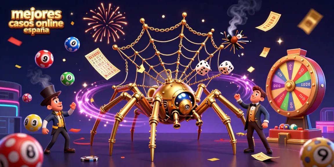 Disfruta de los mejores casinos online España con esta vibrante y dinámica ilustración 3D.