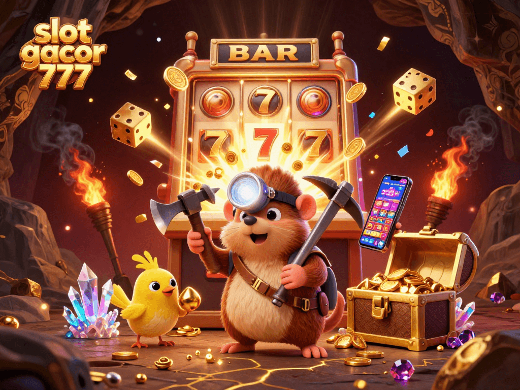 Spin the slot gacor 777 and join the treasure hunter's jackpot adventure with coins and prizes.
