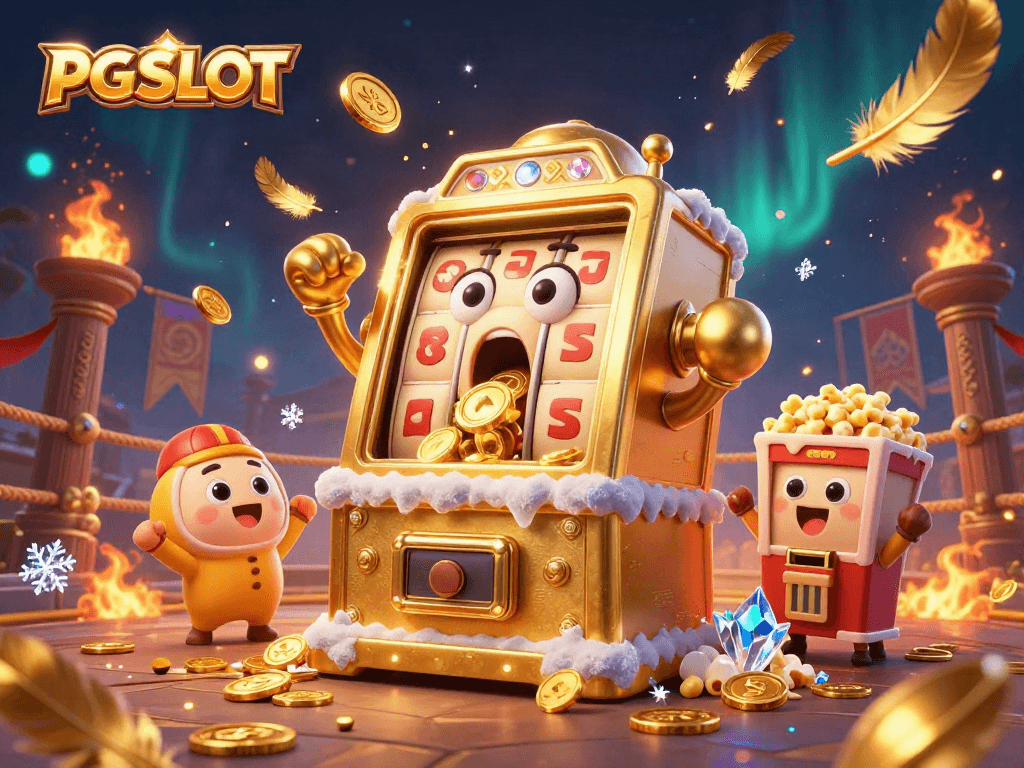 Play PG SLOT with thrilling excitement as golden coins erupt from the jackpot, bringing joy to slot enthusiasts.