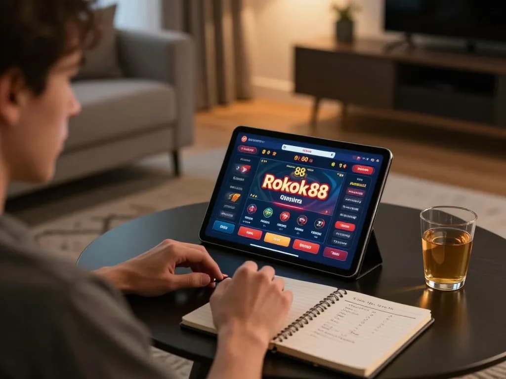 Engaging gameplay at rokok 88 online casino showing a player immersed in strategy.