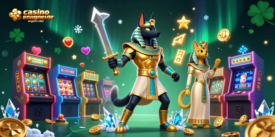 Jouez aux jeux passionnants de casino en ligne argent réel avec des personnages égyptiens dynamiques.