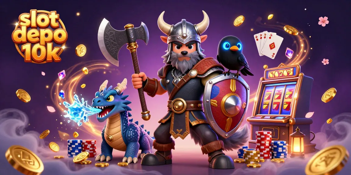 Engage with exciting gameplay at slot depo 10k with vibrant illustrations of heroes and wins.