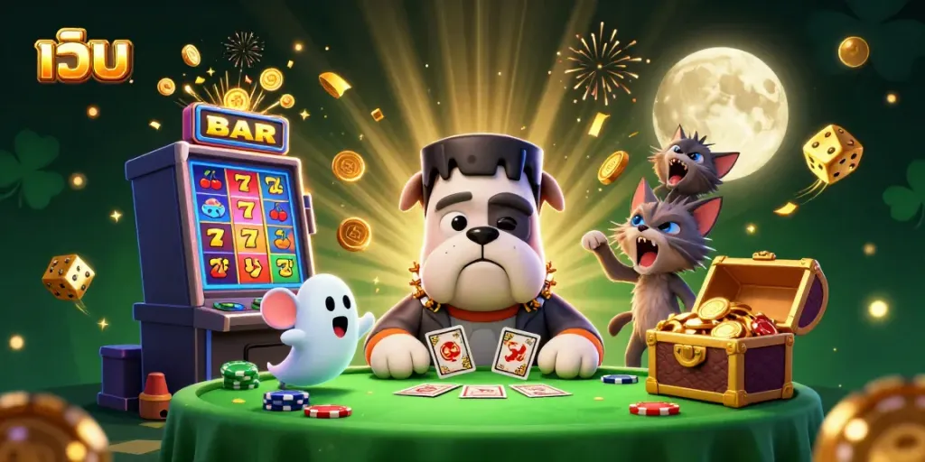 สนุกกับเกมสล็อตและโชคดี มีเว็บสล็อตที่มีมิติที่น่าทึ่งในภาพการ์ตูน 3D
