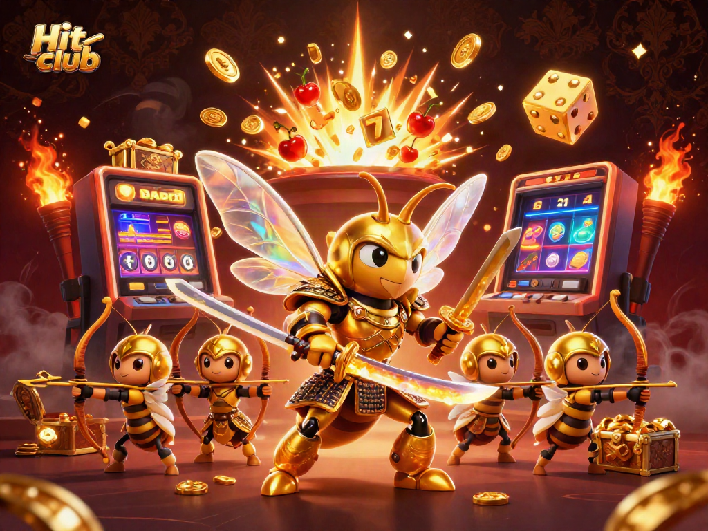 Experience the thrill of Hit club with vibrant slot games and spirited characters in 3D.