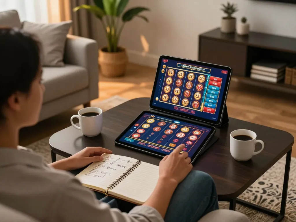 Engaging in thrilling online gaming experiences at 789betgo with vibrant tablet visuals.