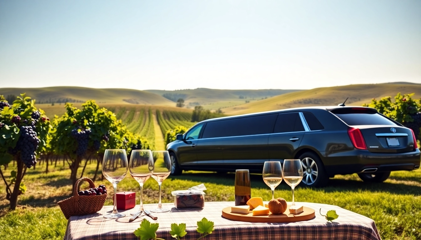 Experience luxurious wine tour limo packages with scenic vineyards and gourmet delicacies.