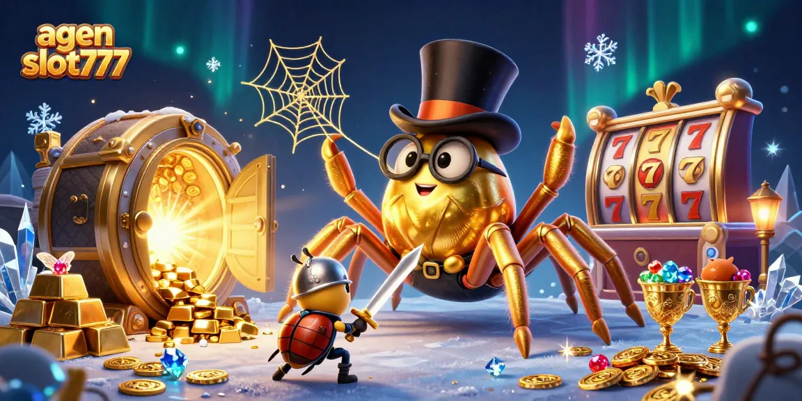 Experience exciting wins with agen slot777 while a golden tarantula weaves a web of fortune.