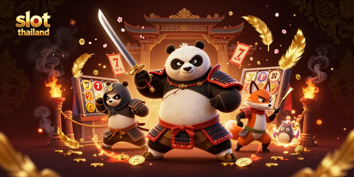 Win big with slot thailand featuring a samurai panda, ninja fox, and magical tanuki!