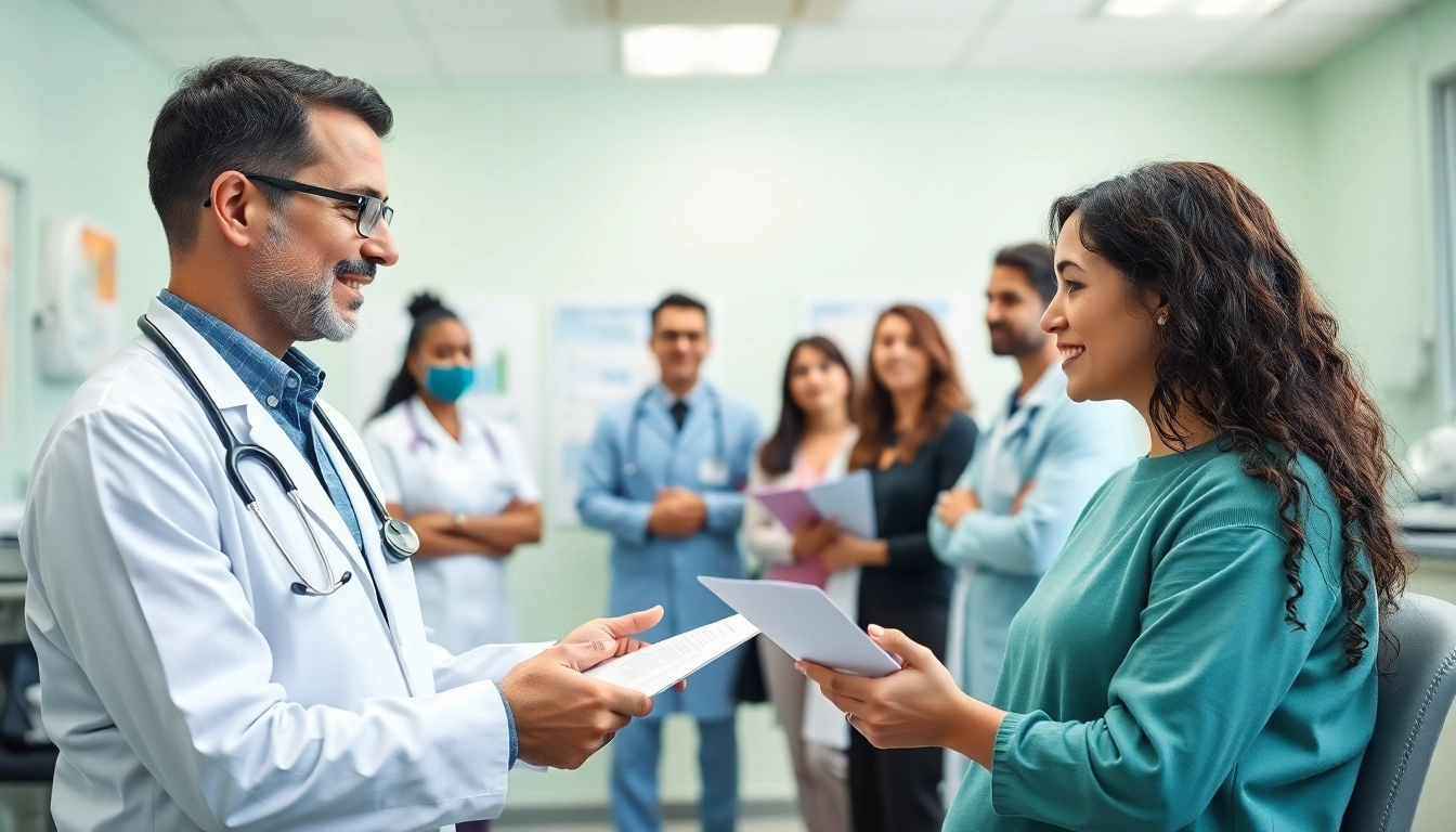 Engaging professionals conducting insulin resistance testing Sydney in a welcoming clinic.