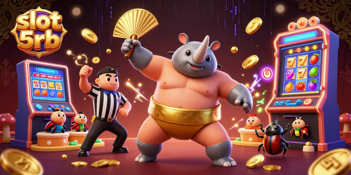 Experience excitement at slot 5rb with dynamic scenes of winning at online slots.