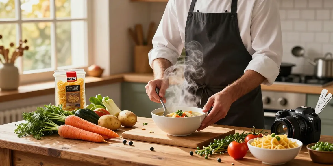 Leckere Suppenzubereitung mit Brenz-Produkten; Suppe kaufen für ein wohltuendes Essen zu Hause.