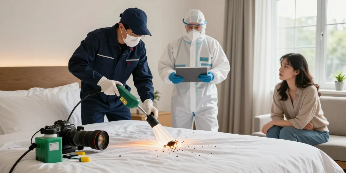 Effective bed bug heat treatment being conducted in a clean bedroom, highlighting eco-friendly equipment and professional service.
