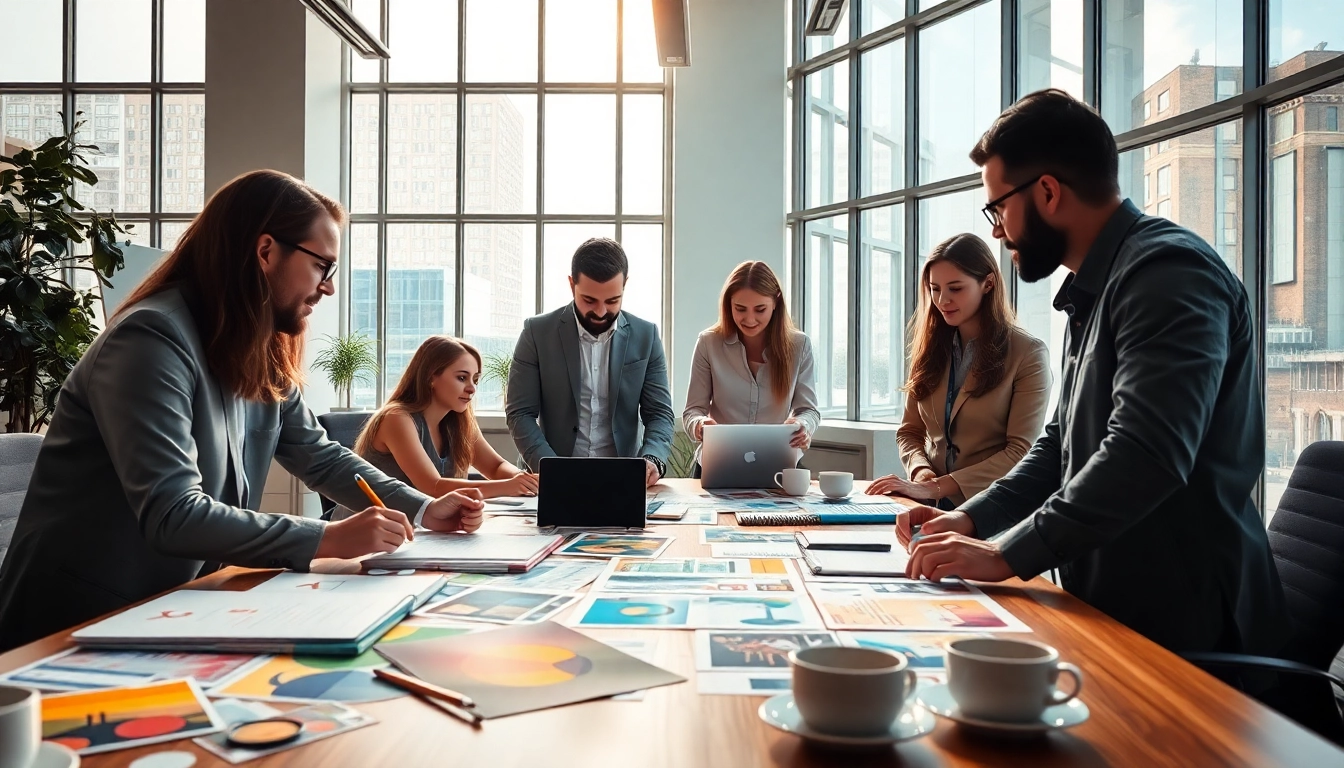 Collaborative workspace of designers showcasing https://bestdesignersintheworld.com/ creativity and teamwork amidst vibrant tools.