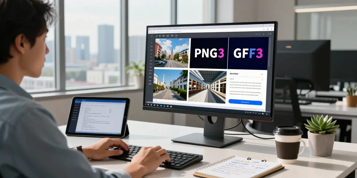 AI image checker in use by a professional analyst analyzing images in a modern tech workspace.