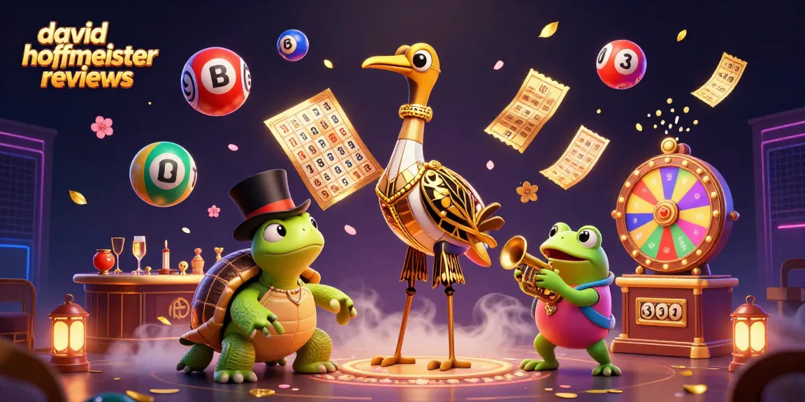 Experience vibrant david hoffmeister reviews as colorful lottery balls dynamically bounce around in a lively casino scene.