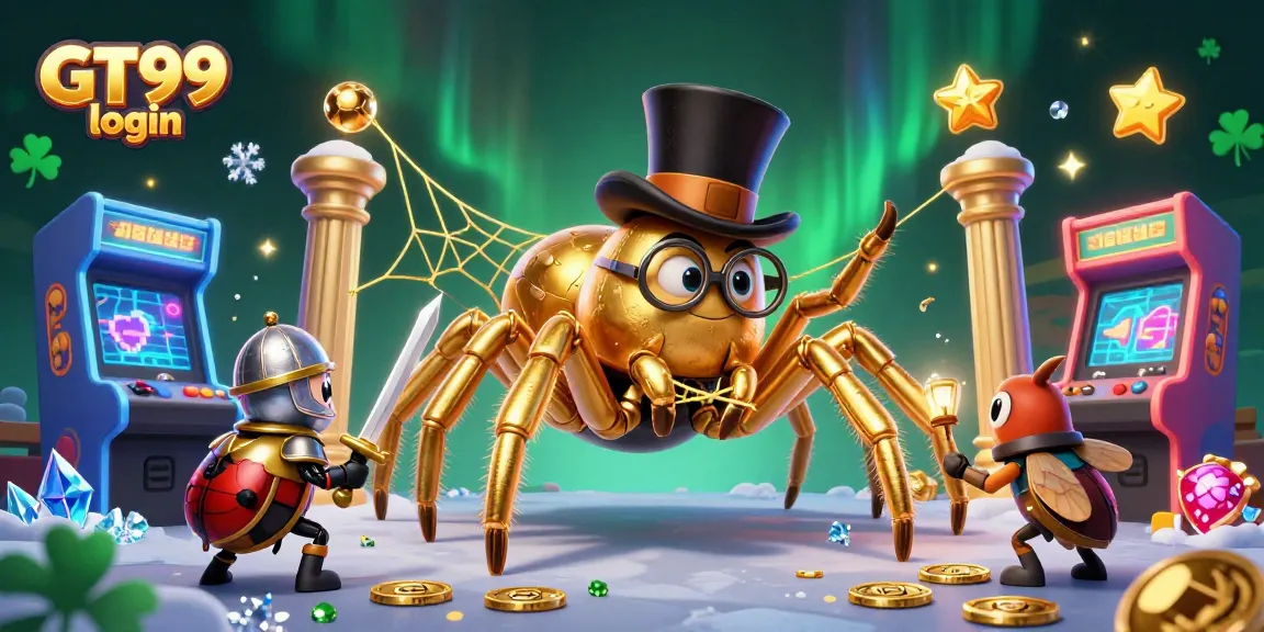 Play exciting games with GT99 login surrounded by vibrant casino elements.