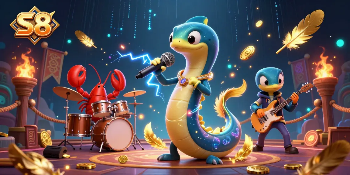 S8 showcases an underwater casino performance featuring a DJ electric eel and a dynamic band, bringing vibrant energy to gambling.