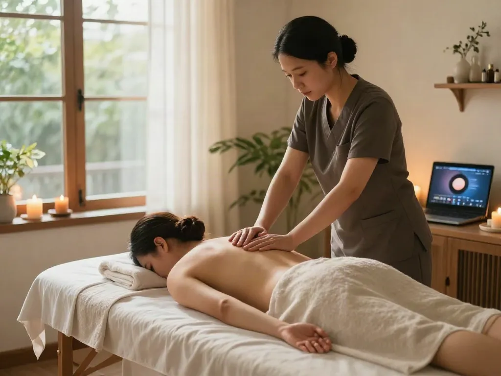 Experience a rejuvenating 구로출장마사지 in a calming home spa setting.