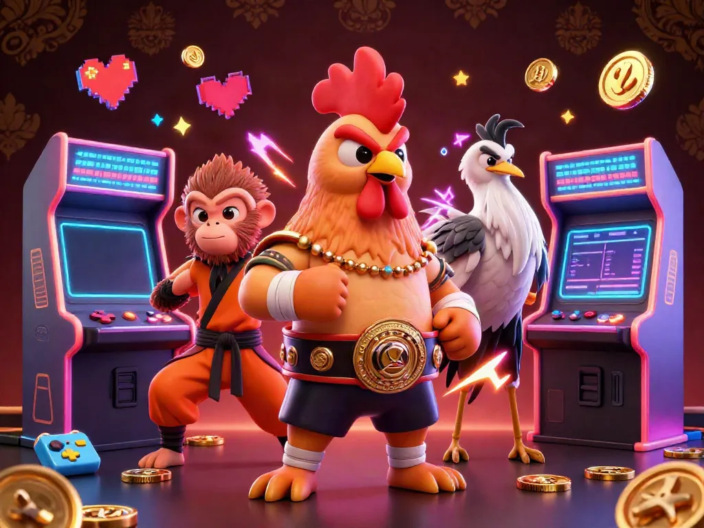 Engage with the เว็บสล็อต experience in this vibrant 3D cartoon scene featuring dynamic game characters.