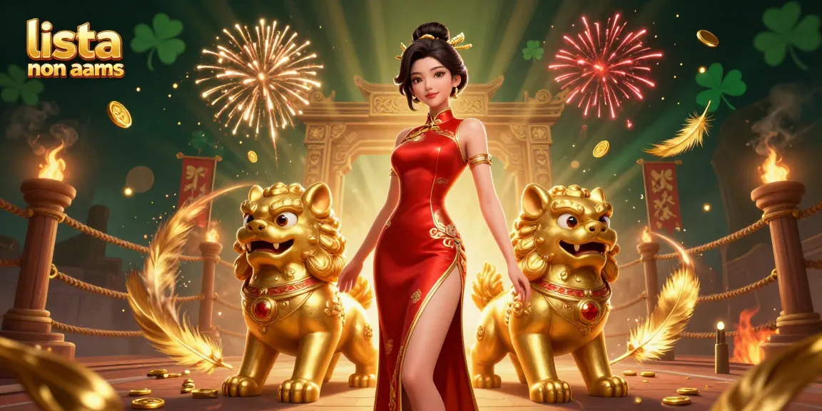 Immergiti nell'atmosfera vibrante di lista casino non aams attraverso un'illustrazione 3D ricca che presenta un personaggio glamour e elementi da casinò energici.