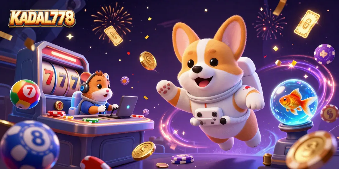 KADAL778 offers thrilling space casino action with floating characters and dynamic game elements.