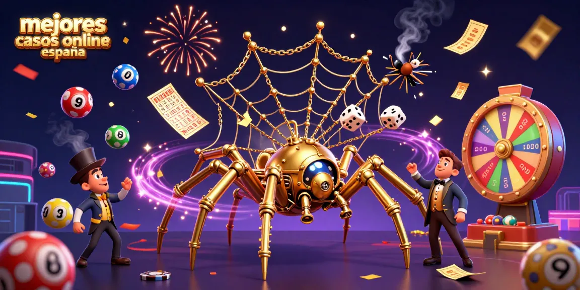 Disfruta de los mejores casinos online España con esta vibrante y dinámica ilustración 3D.
