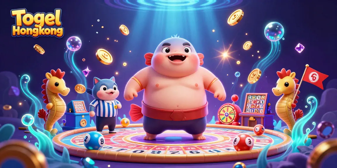 Experience thrilling Togel Hongkong moments with our lively fugu sumo scene and lottery elements.