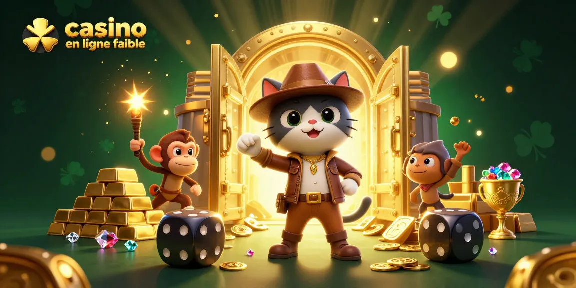 Découvrez le monde du casino en ligne fiable avec cette illustration animée captivante.