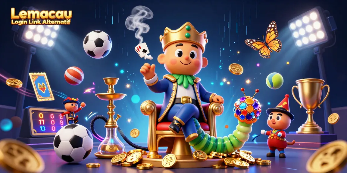 Experience the fun of gambling with Lemacau Login Link Alternatif, featuring vibrant characters and dynamic sports elements.